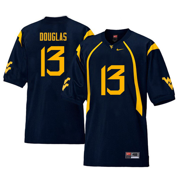 Men #13 Rasul Douglas West Virginia Mountaineers Retro College Football Jerseys Sale-Navy